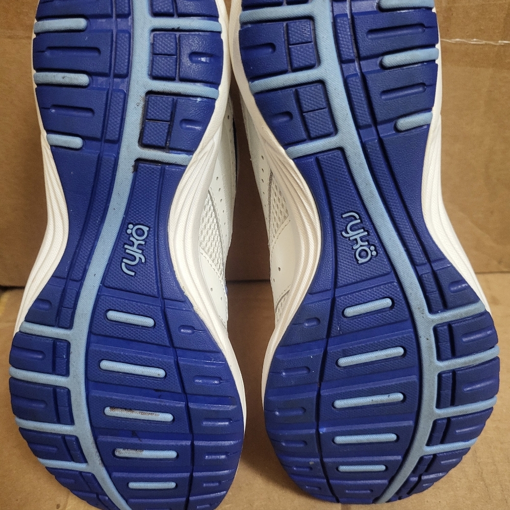 Ryka Stroll White/Blue Sneakers Women Size 8 - Picture 8 of 12